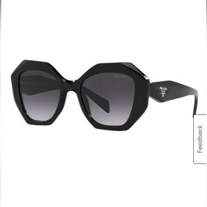 Prada Black Geometric Sunglasses